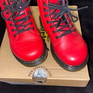 Toddler Red Dr. Martens Boots